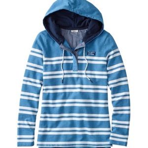 LL Bean striped rugby